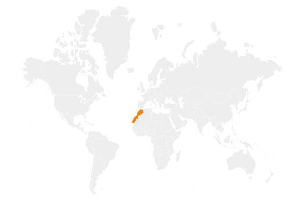المغرب على خريطة العالم