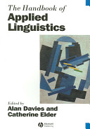 The Handbook of Applied Linguistics The Handbook of Applied Linguistics