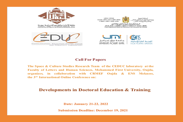 Conference Poster: Call for Papers, Developments in Doctoral Education & Training