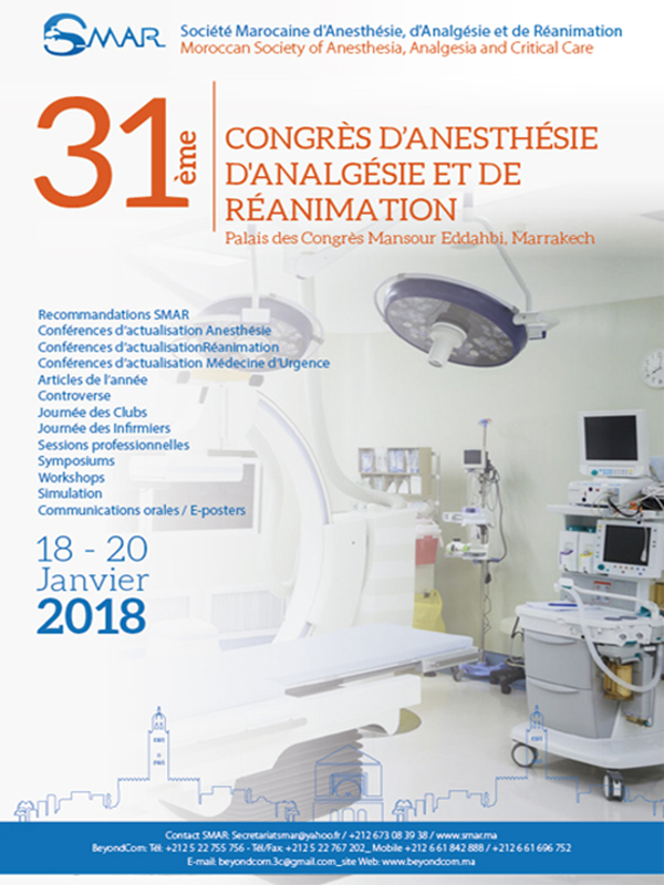Congrès National - Société Marocaine d'Anesthésie Réanimation
