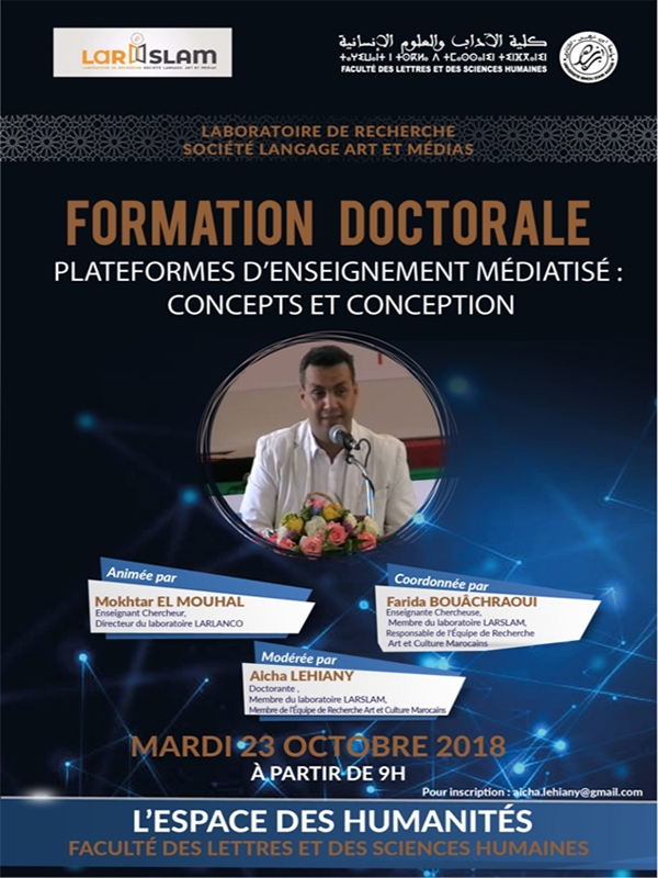 Formation doctorale/Platformes d'Enseignement médiatisé:Concepts et conception