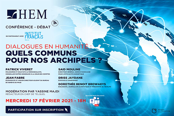 Dialogues en Humanité: Quels Communs pour nos Archipels/HEM/Feb 17, 2021 Poster: Dialogues-en-Humanité: Quels Communs pour nos Archipels